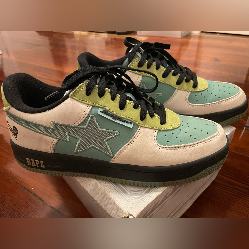 A Bathing Ape Multicolored Star Sneakers